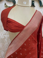 Orange Soft Tussur Cotton Saree 107