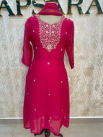 Pink Mul Chanderi Airline Kurtha 117