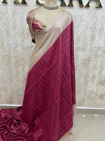 Pink Raw Silk Saree 51