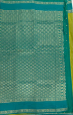 Pista Green n Rama Blue Semi Silk Saree 42