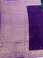 Purple Semi Silk Saree 25