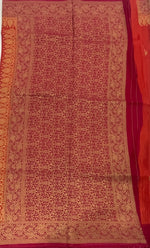 Orange n Pink Semi Silk Saree 25