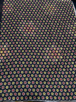 Black Lenin Cotton Floral Print Saree 19