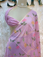 Pink Cotton Jamdani Saree 80