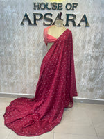 Maroon Semi Silk Saree 42