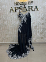 Black Handwork Stitched Blouse Designer Party Saree 55