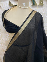 Black Jute Lenin Saree 72