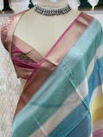 Pink Bombay Crepe Silk Saree 47