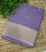 Lavender Banarasi Raw Silk Saree 32