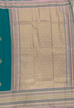 Peacock Blue n Baby Pink Semi Silk Saree 42