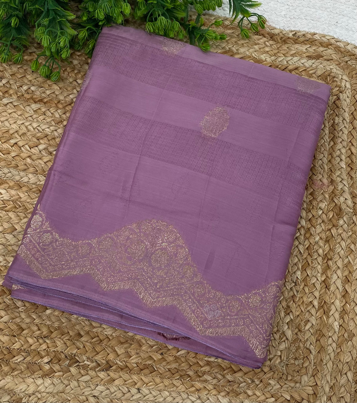 Onion Pink Satin Mashru Kota Check’s Fusion Saree 31
