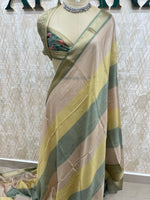 Green Bombay Crepe Silk Saree 47