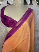 Orange n Wine Tussur Saree 36