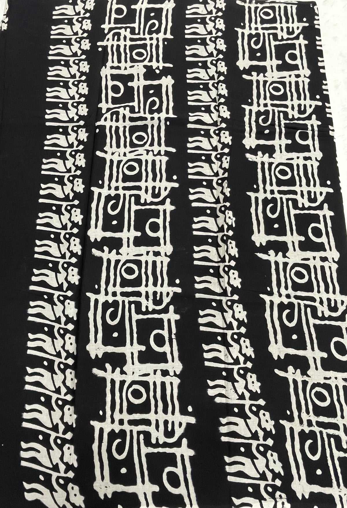 Black Pure Cotton Handblom Saree
