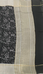 Black n Cream Assam Silk Saree 23