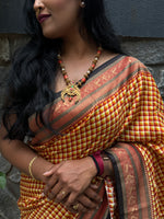 Yellow n Red Soft Silk Vintage Saree 300