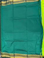 Green Cotton Silk Ilkal Saree 10