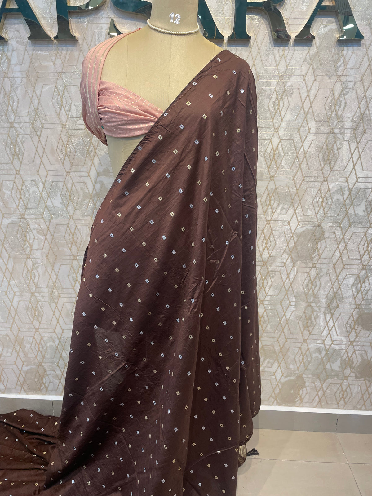 Brown Semi Silk Saree 42