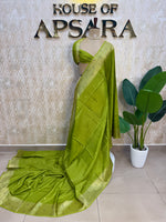 Green Crepe Silk Paithani Saree 205