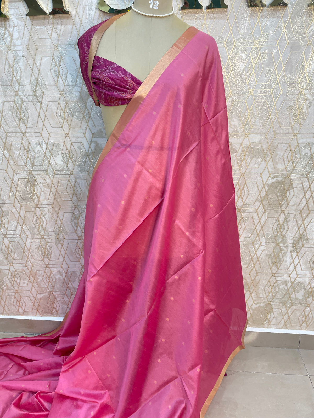 Pink Soft Tissue Saree 82