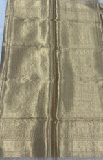 Gold Pure Tissue Brocade Saree 11