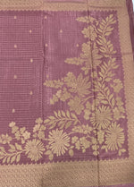 Onion Pink Banarasi Raw Silk Saree 32