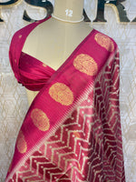 Pink Tussur Digital Print Saree 71