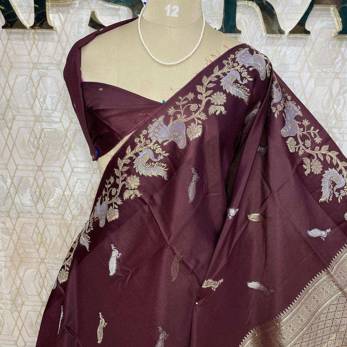 Brown Kota Doriya Saree 311