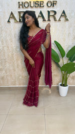 Red Katdana Work Designer Saree 86