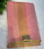 Pink Pure Tissue Stripes Saree 11
