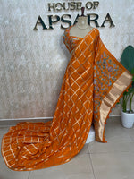 Oranges Pashmina silk saree 315