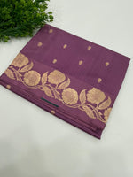 Onion Pink Pure Katan Designer saree 02