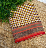 Yellow n Maroon Soft Silk Vintage Saree 300