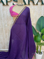 Purple n Pink Mul Cotton Saree 101