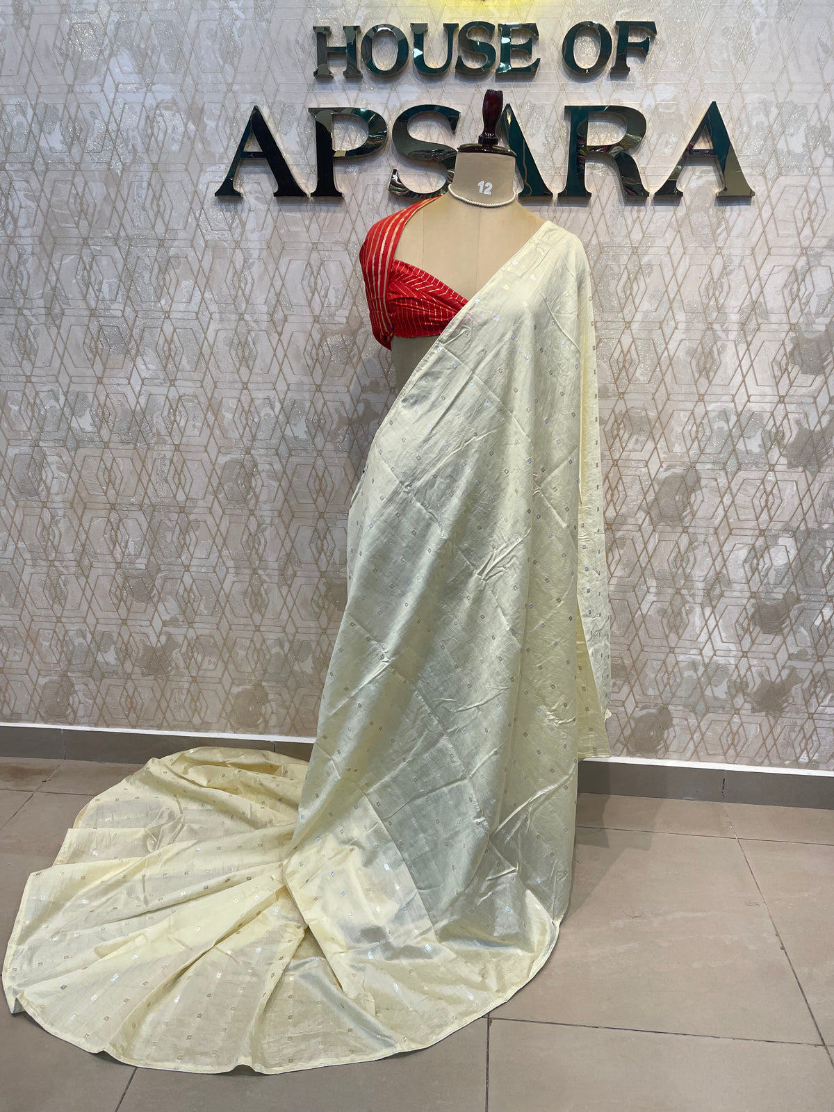 Cream Semi Silk Saree 42