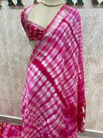 Pink Paper Silk Saree