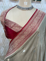 Chicoo ChinonBanarasi Border Saree 24