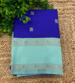 Royal Blue n sky Blue Semi Silk Saree 42