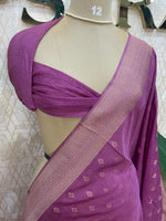 Pink Soft Tussur Cotton Saree 107