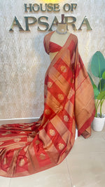 Orange Banarasi Tussur Saree 102