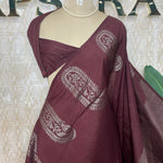 Brown Banarasi Tussar Georgette Saree 307