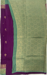 Purple Semi Silk Saree 25