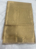 Gold Pure Tissue Brocade Saree 11