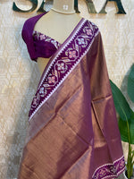Purple Banarasi Soft Tissue Saree 200