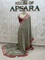 Chicoo ChinonBanarasi Border Saree 24