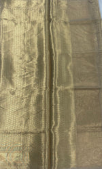 Gold Pure Tissue Brocade Saree 11