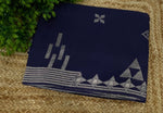 Navy Blue Chiniya Crepe Saree 29