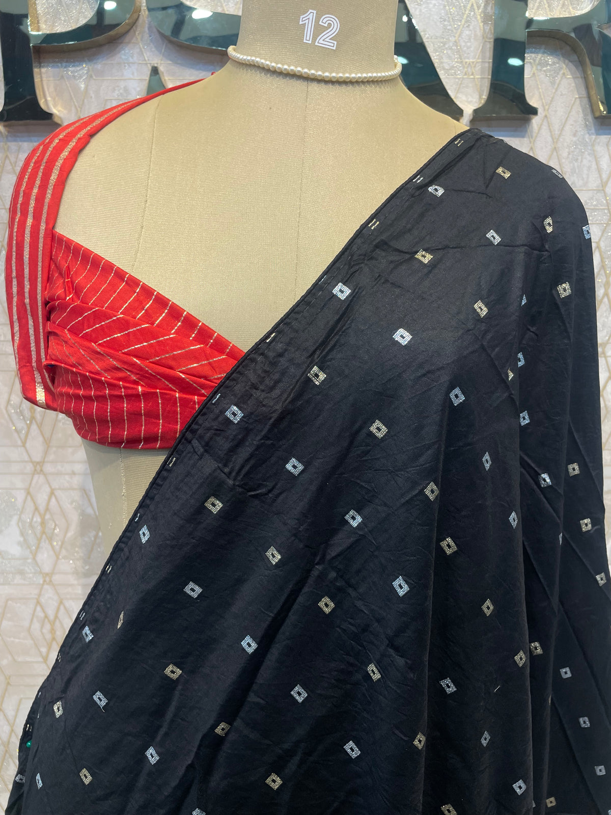 Black Semi Silk Saree 42