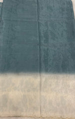 Blue n White Dual Shade Chanderi Silk Saree 13