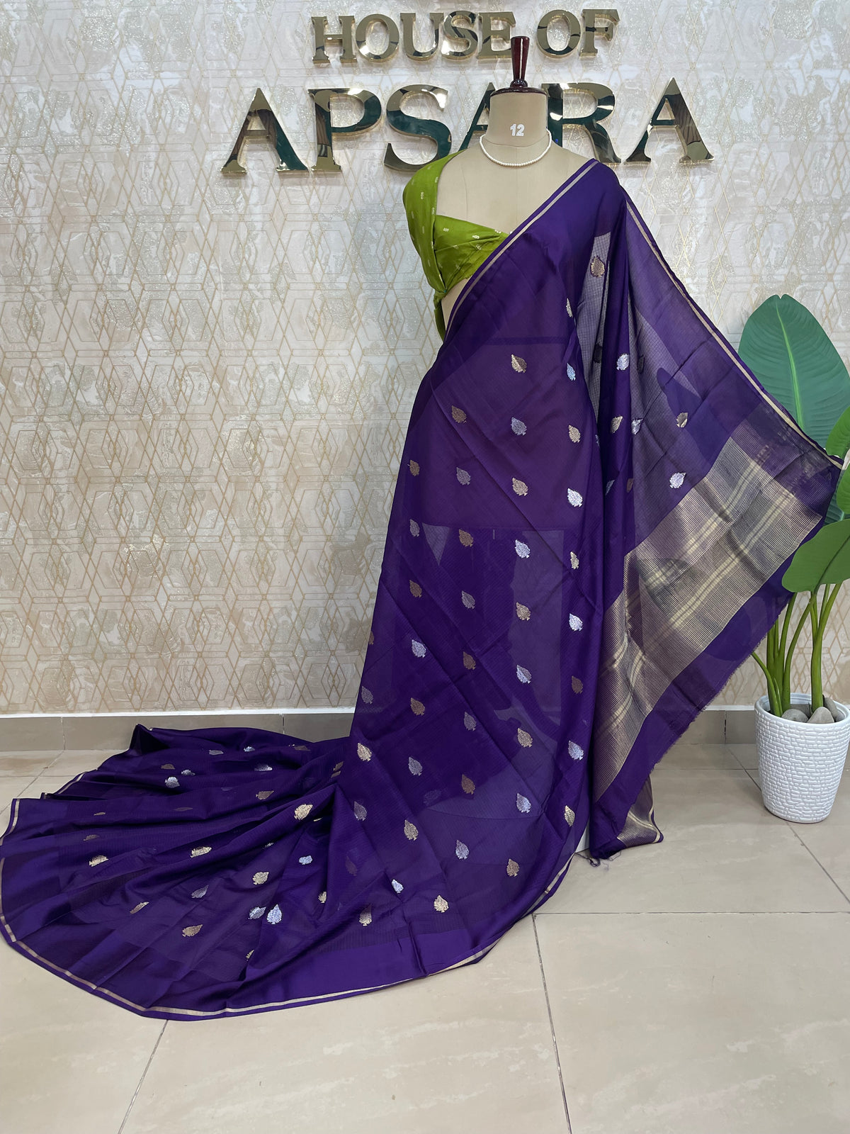 Blue n Green Kota Doriya Saree 312